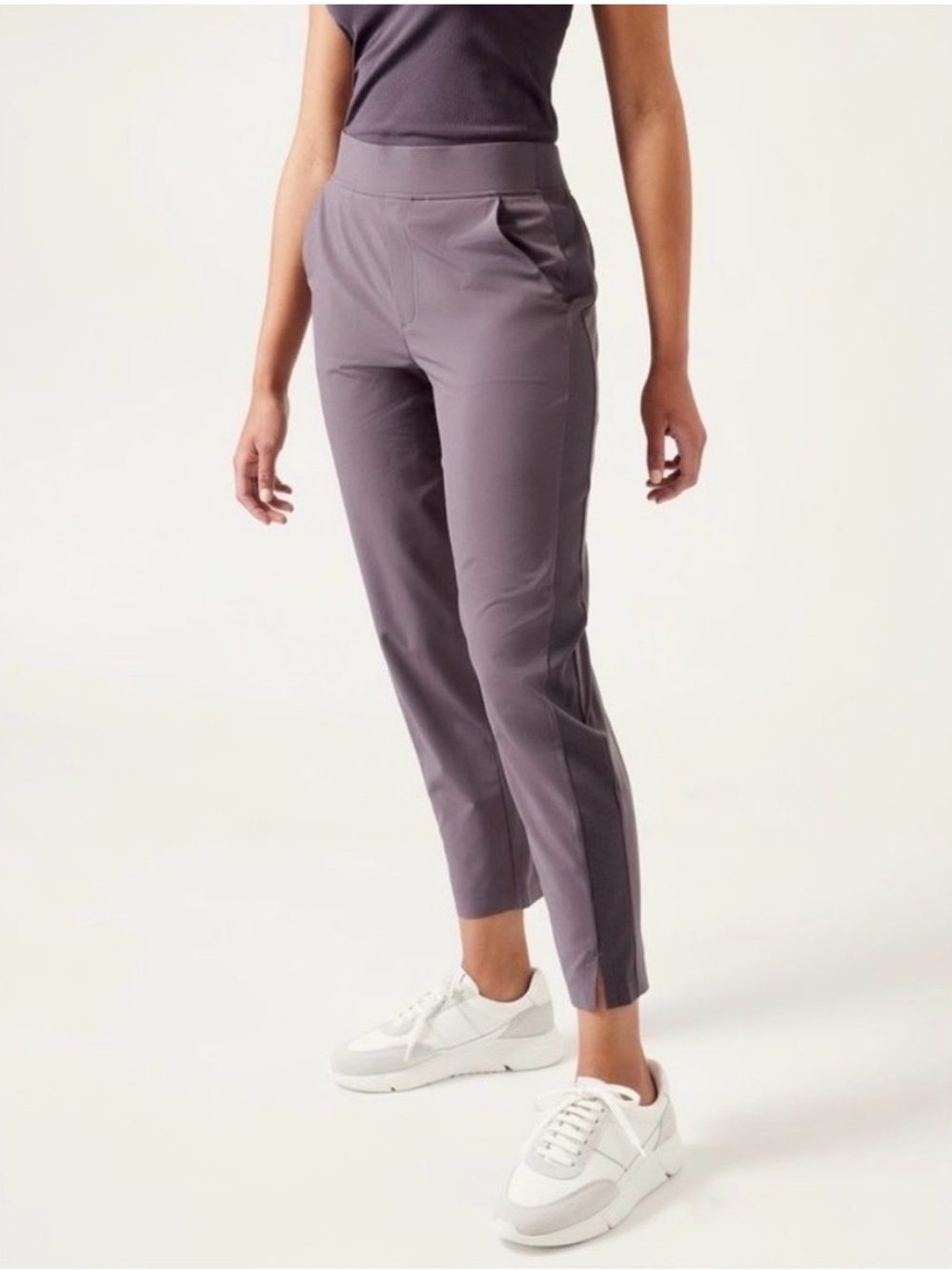 Athleta Mid-Rise Brooklyn Ankle Pants in Purple